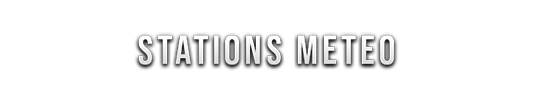 STATIONS METEO